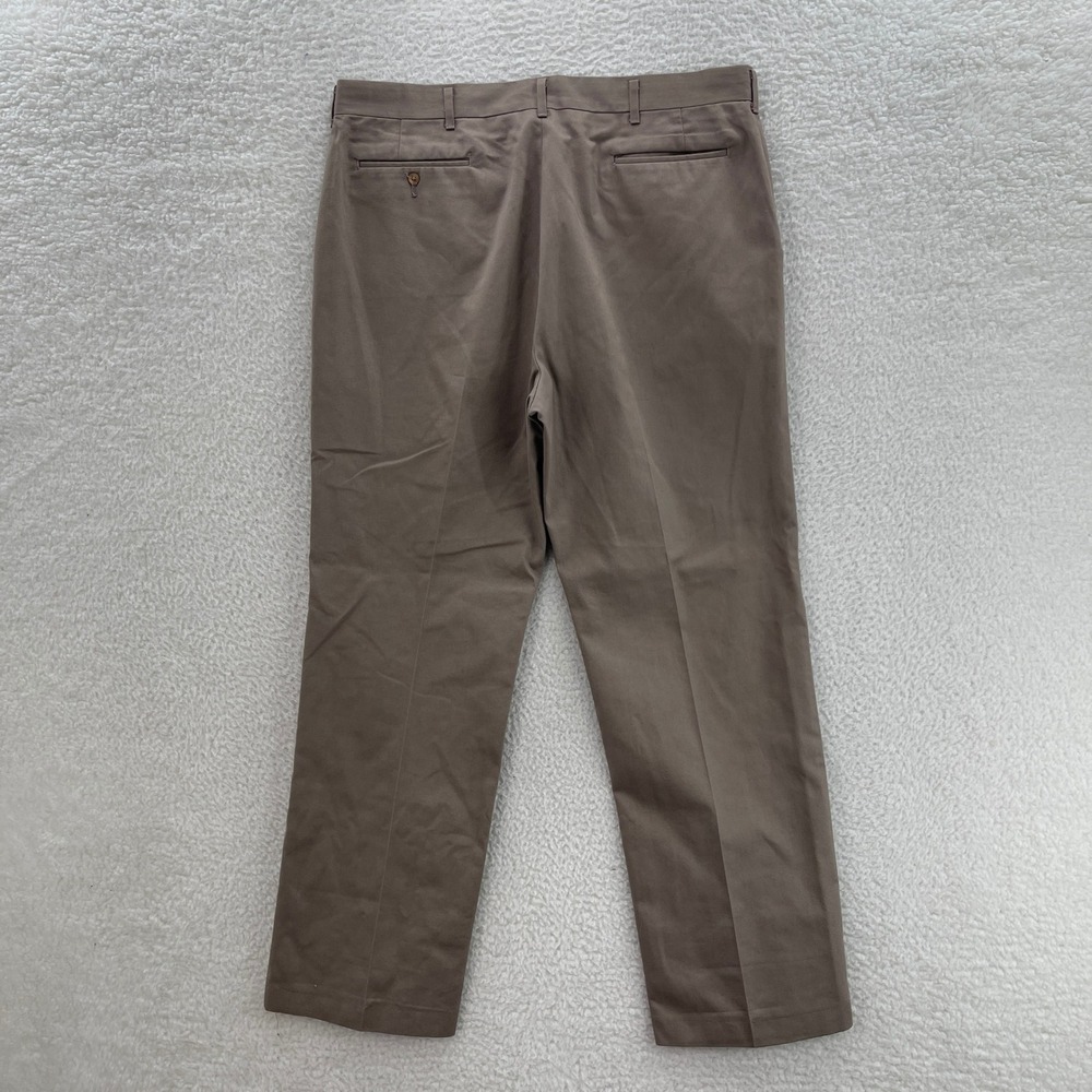 Vintage Haggar 80s Drop Loop Pants Men 38x30* Beige Gabardine Rockabilly Trouser